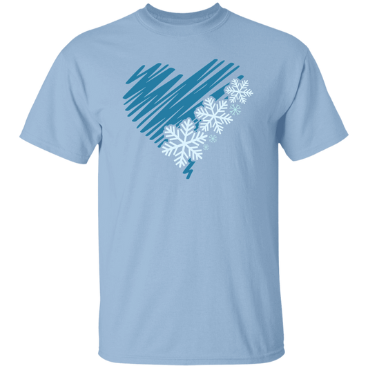 Heart & Snowflakes 2 G500 5.3 oz. T-Shirt