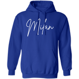 Milan Skinny 1 White G185 Gildan Pullover Hoodie