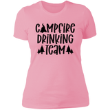 Campfire Drinking Team 2 B NL3900 Ladies' Boyfriend T-Shirt