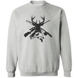 Deer And Fish G180 Crewneck Pullover Sweatshirt