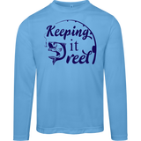 ***2 SIDED***  HRCL FL - Keeping it Reel - 2 Sided - UV 40+ Protection TT11L Team 365 Mens Zone Long Sleeve Tee