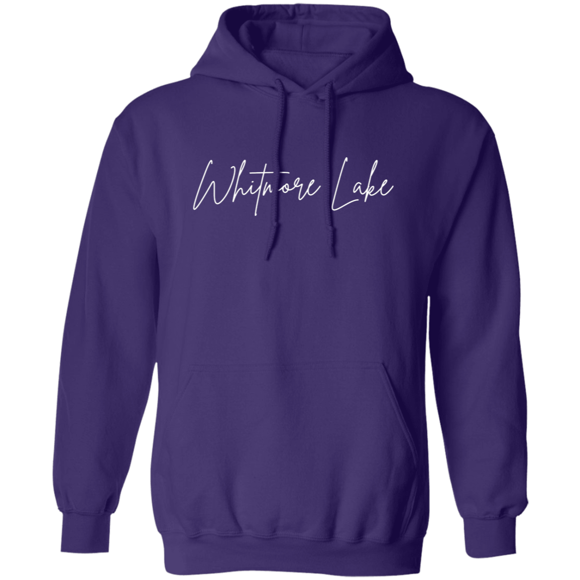 Whitmore Lake Skinny 1 White G185 Gildan Pullover Hoodie