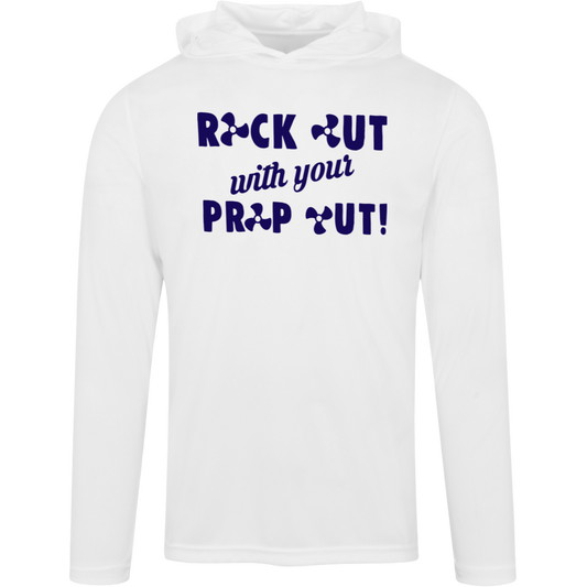 ***2 SIDED***  HRCL FL - Navy Rock Out with your Prop Out - TT41 Team 365 Mens Zone Hooded Tee