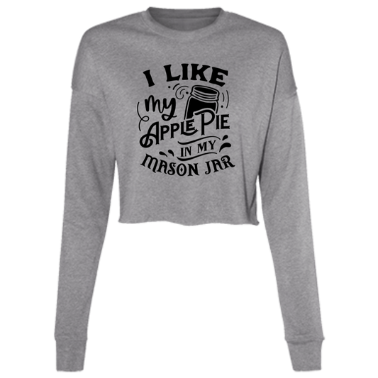 I Like My Apple Pie B7503 Ladies' Cropped Fleece Crew
