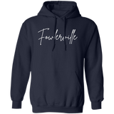Fowlerville Skinny 1 White G185 Gildan Pullover Hoodie