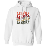 Merry Christmas Retro Wave G185 Pullover Hoodie