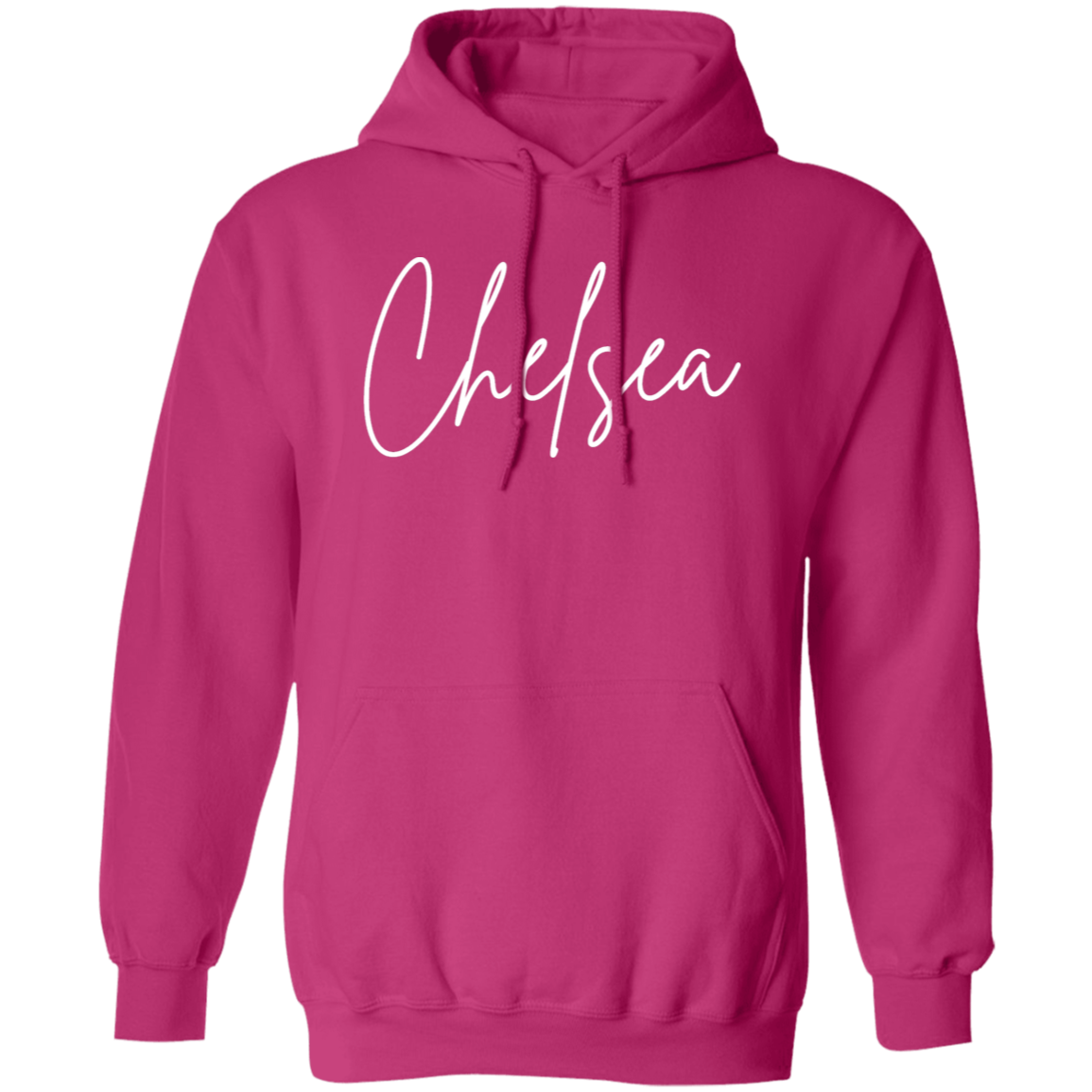 Chelsea Skinny 1 White G185 Gildan Pullover Hoodie