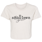 Small Town Girl 1 B8882 Ladies' Flowy Cropped Tee