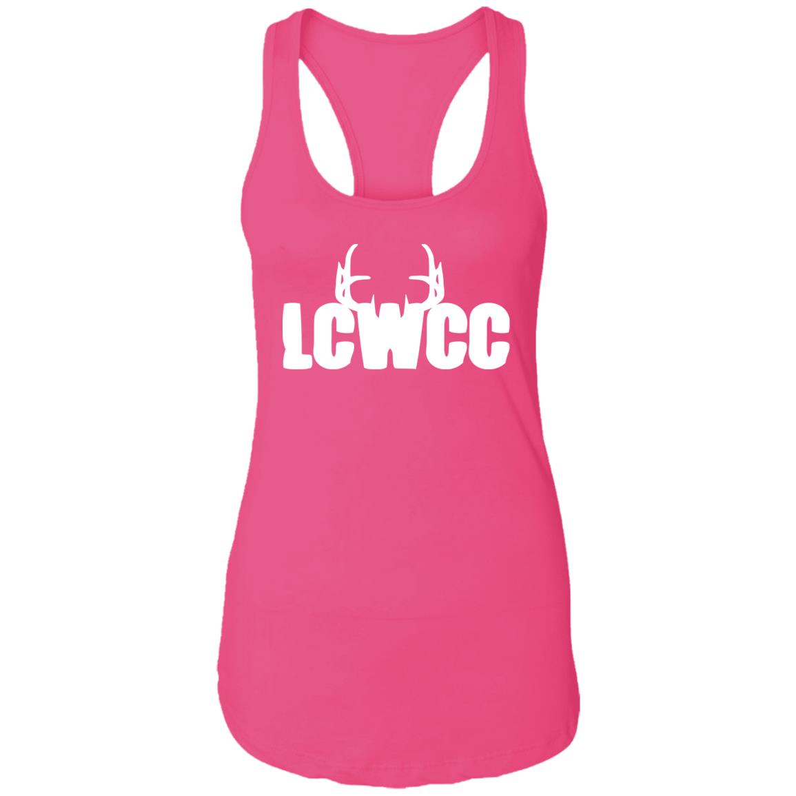 LCWCC Rack Logo - White NL1533 Ladies Ideal Racerback Tank