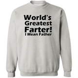 World's Greatest Farter G180 Crewneck Pullover Sweatshirt