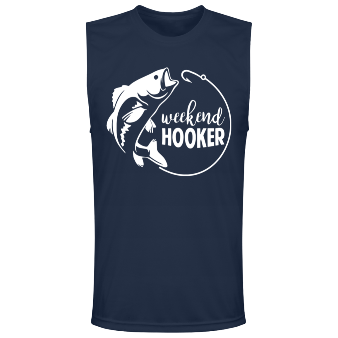 ***2 SIDED***  HRCL FL - Weekend Hooker - - 2 Sided - UV 40+ Protection TT11M Team 365 Mens Zone Muscle Tee