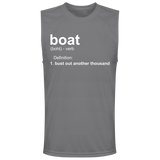 ***2 SIDED***  HRCL FL - Boat.... Bust Out Another Thousand - - 2 Sided - UV 40+ Protection TT11M Team 365 Mens Zone Muscle Tee