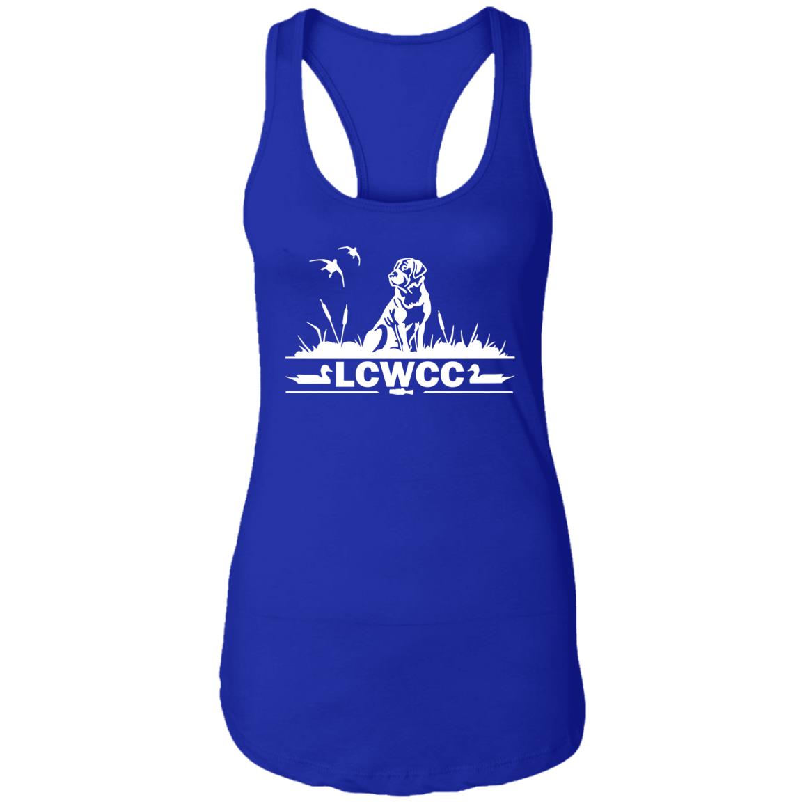 LCWCC Dog - White NL1533 Ladies Ideal Racerback Tank