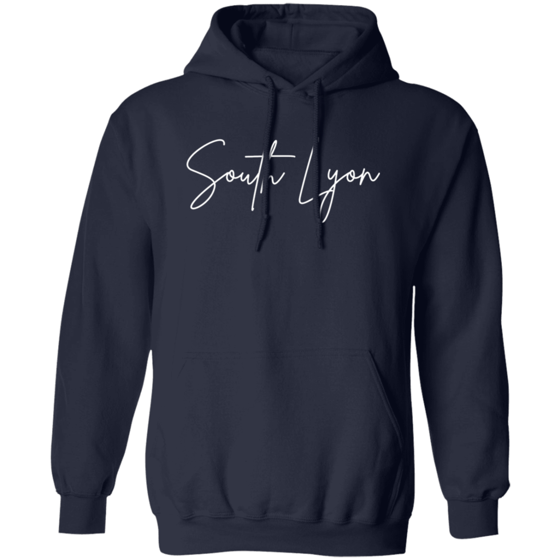 South Lyon Skinny 1 White G185 Gildan Pullover Hoodie