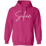 Saline Skinny 1 White G185 Gildan Pullover Hoodie