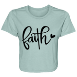 Faith 1 B8882 Ladies' Flowy Cropped Tee