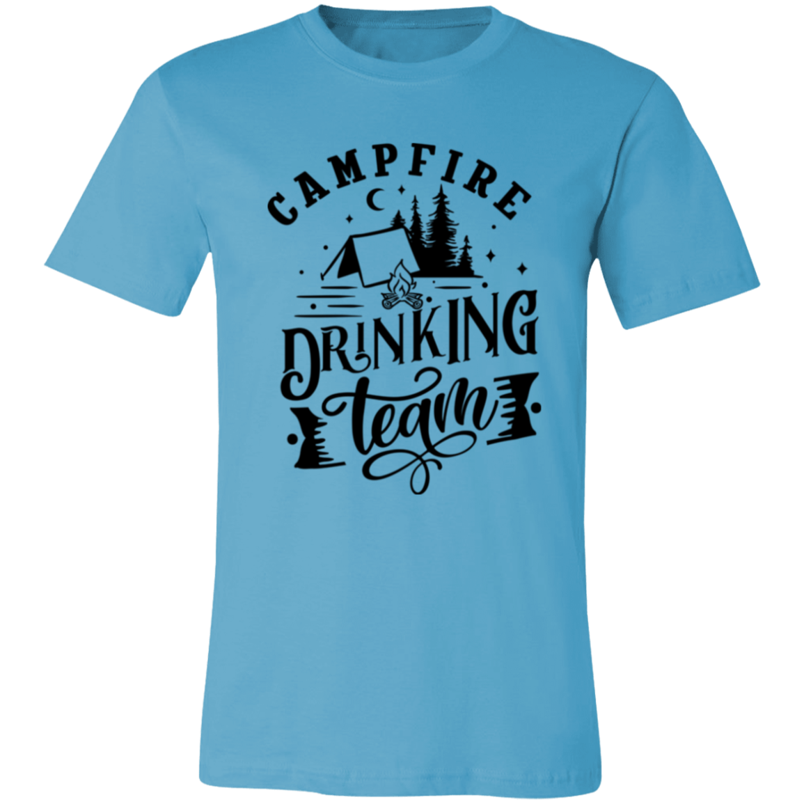 Campfire Drinking Team 1 B 3001C Unisex Jersey Short-Sleeve T-Shirt