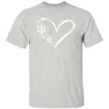 Heart & Snowflakes 1 G500 5.3 oz. T-Shirt