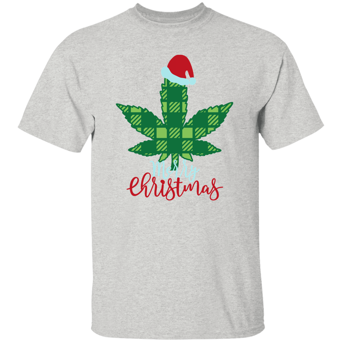 Weed Merry Christmas G500 5.3 oz. T-Shirt