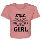 Just A Small Town Girl 1 B8882 Ladies' Flowy Cropped Tee