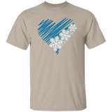 Heart & Snowflakes 2 G500 5.3 oz. T-Shirt