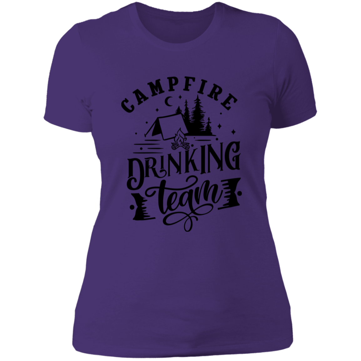 Campfire Drinking Team 1 B NL3900 Ladies' Boyfriend T-Shirt