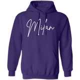 Milan Skinny 1 White G185 Gildan Pullover Hoodie