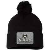 PAC 3D B & W SP15 Pom Pom Knit Cap - Patch