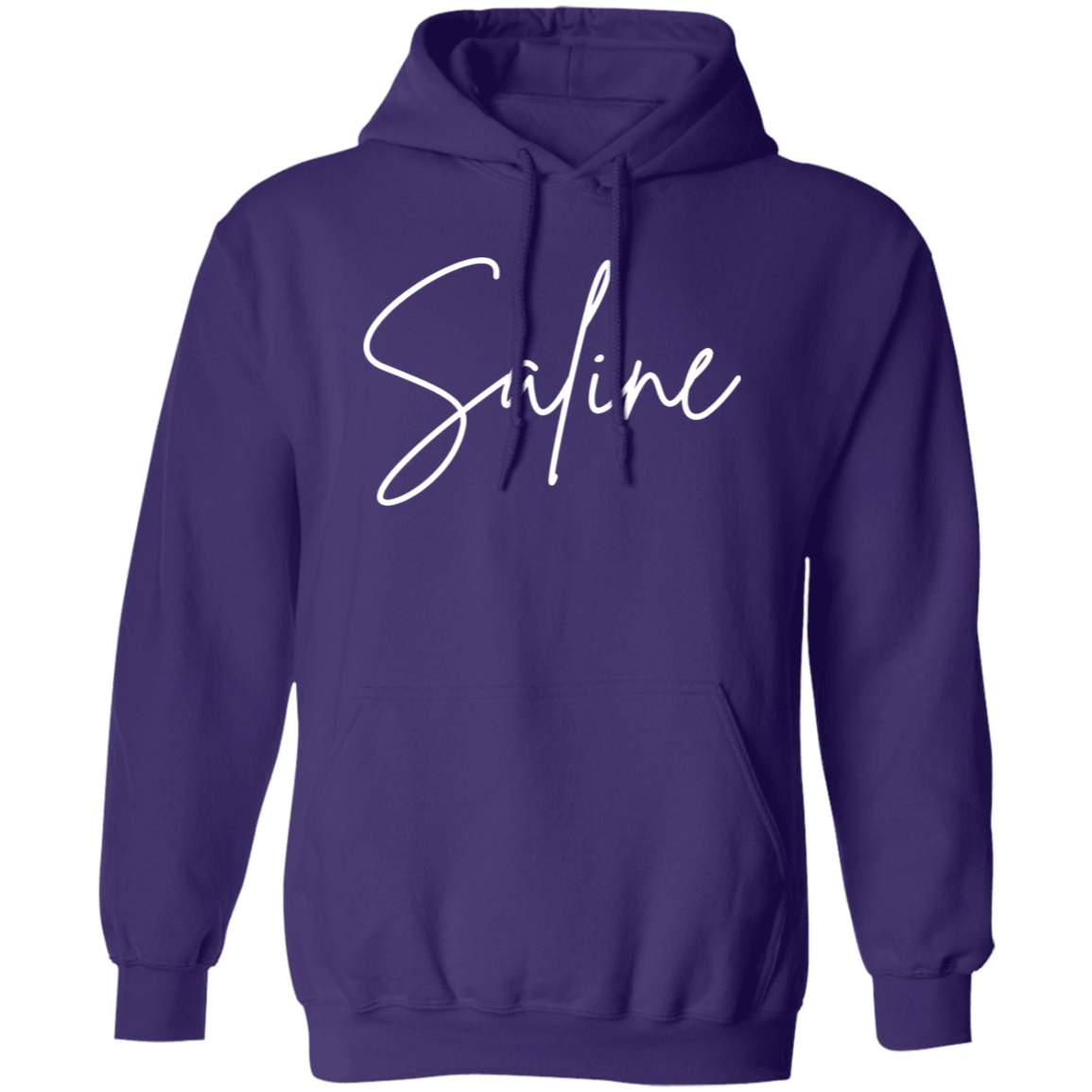 Saline Skinny 1 White G185 Gildan Pullover Hoodie