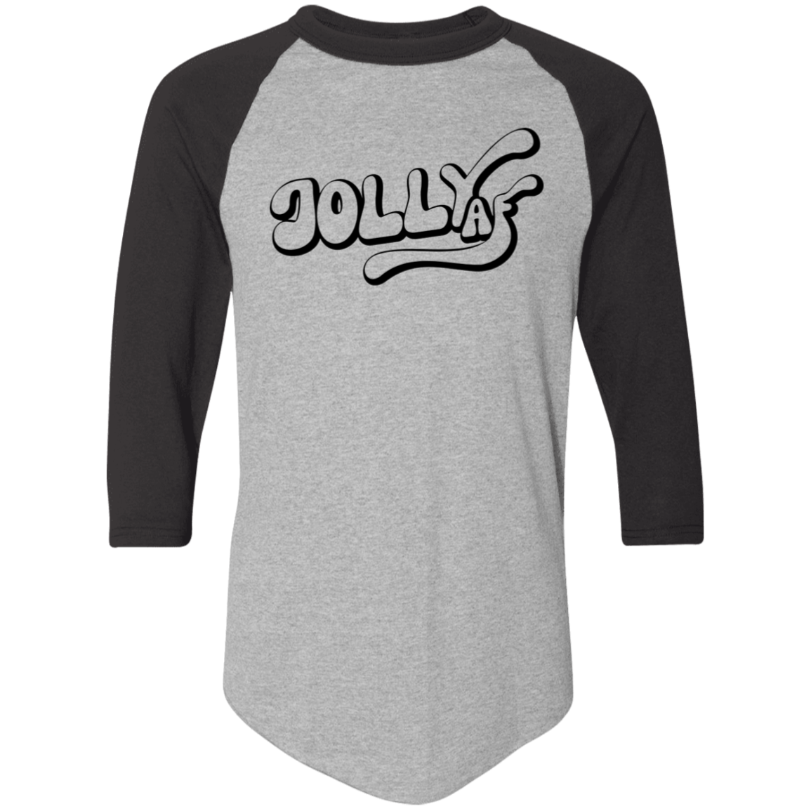 Jolly AF Black 4420 Colorblock Raglan Jersey