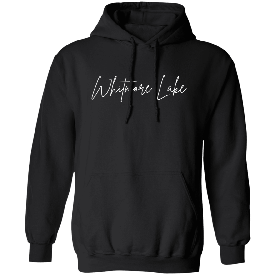 Whitmore Lake Skinny 1 White G185 Gildan Pullover Hoodie