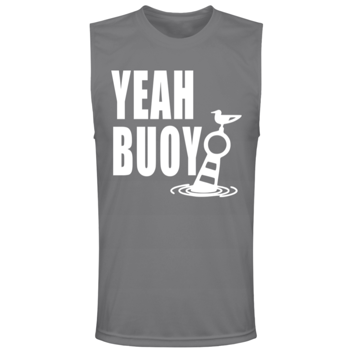 ***2 SIDED***  HRCL FL - Yeah Buoy - - 2 Sided - UV 40+ Protection TT11M Team 365 Mens Zone Muscle Tee