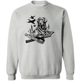 Hunting Dog 3 G180 Crewneck Pullover Sweatshirt