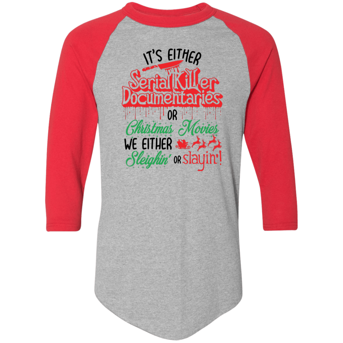 Serial Killer Christma 4420 Colorblock Raglan Jersey