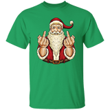 Santa Middle Finger G500 5.3 oz. T-Shirt