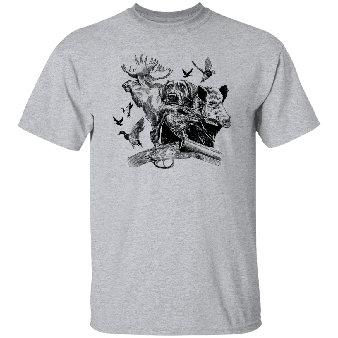 Hunting Dog 2 G500 5.3 oz. T-Shirt