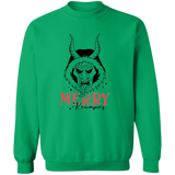 Merry Krampus G180 Crewneck Pullover Sweatshirt
