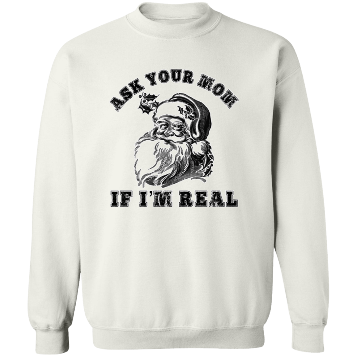 Ask Your Mom G180 Crewneck Pullover Sweatshirt