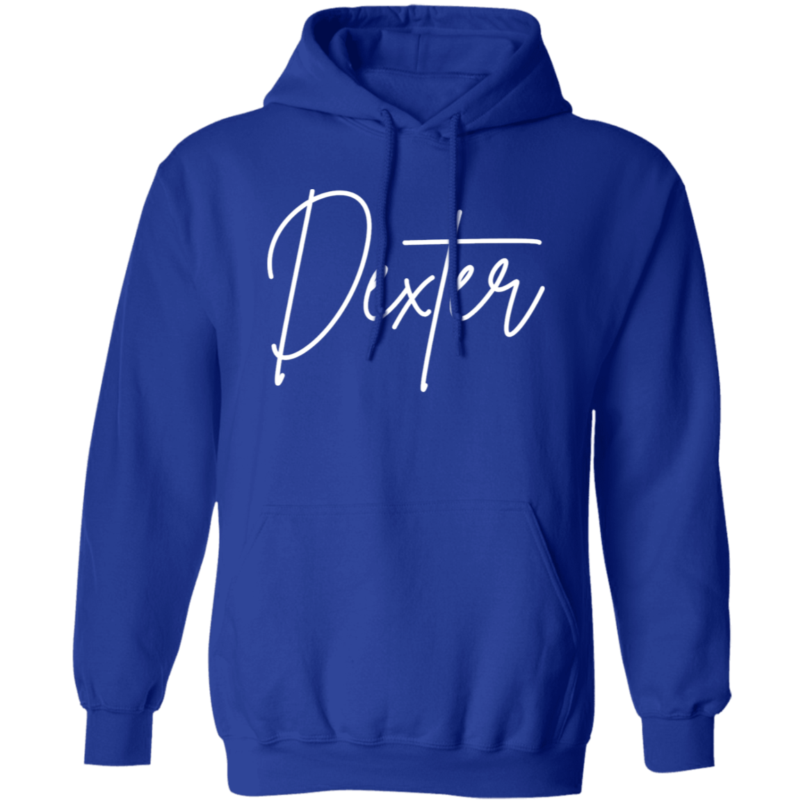 Dexter Skinny 1 White G185 Gildan Pullover Hoodie