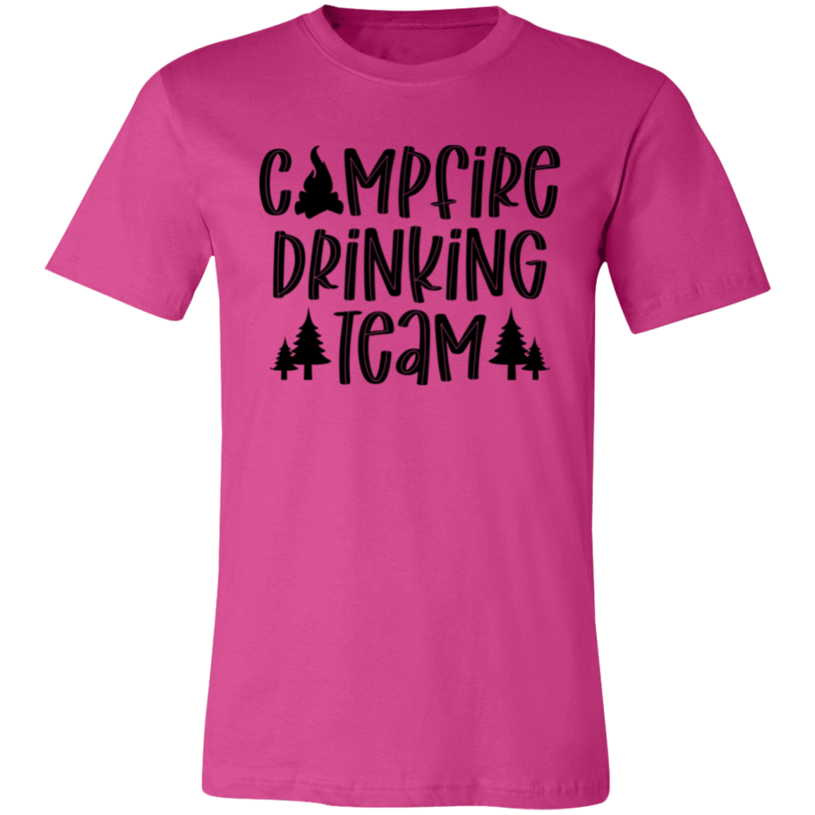 Campfire Drinking Team 2 B 3001C Unisex Jersey Short-Sleeve T-Shirt