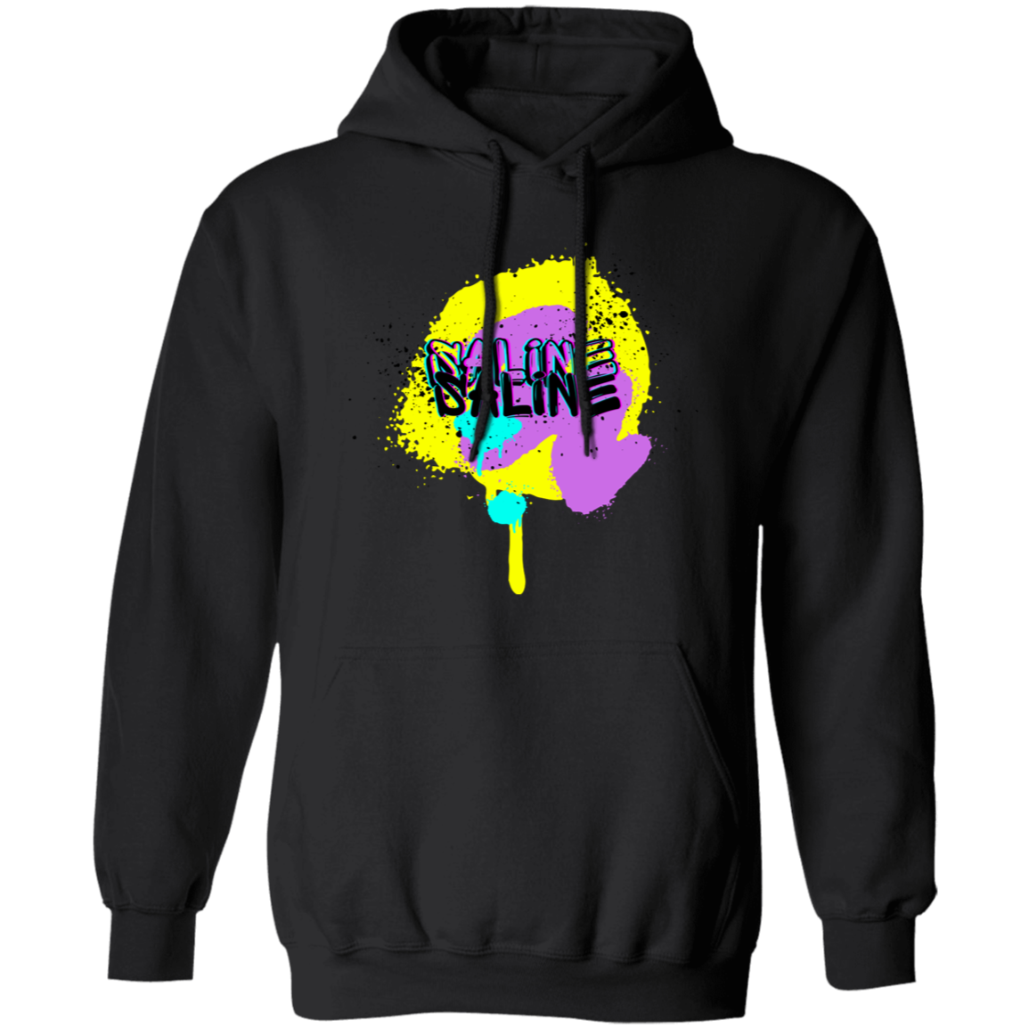 Saline Graffiti G185 Gildan Pullover Hoodie