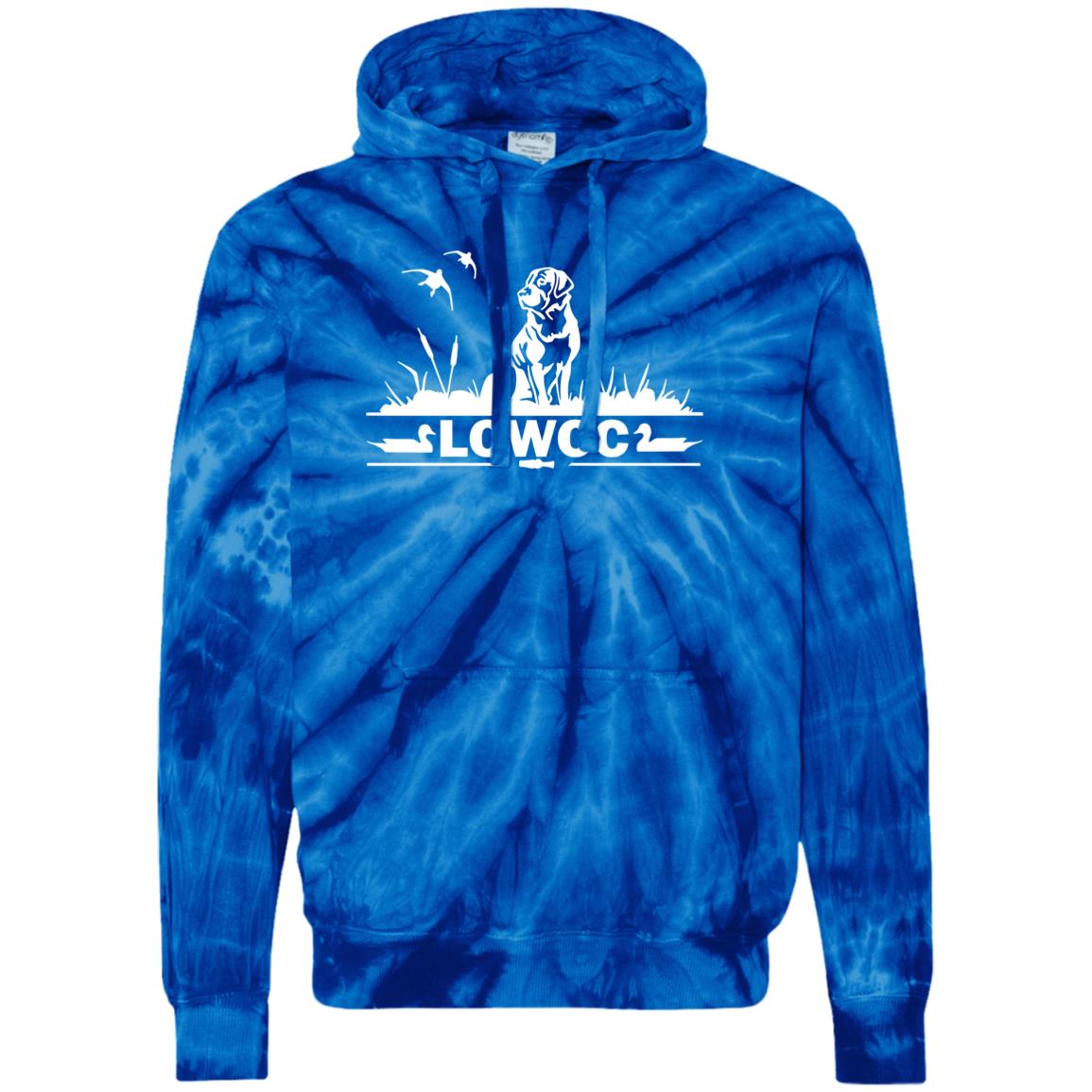 LCWCC Dog - White CD877 Unisex Tie-Dyed Pullover Hoodie