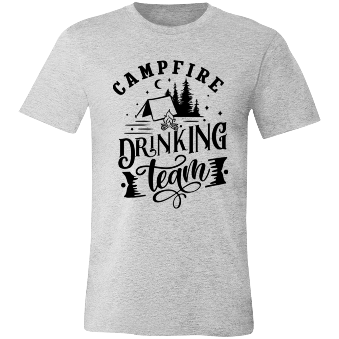 Campfire Drinking Team 1 B 3001C Unisex Jersey Short-Sleeve T-Shirt