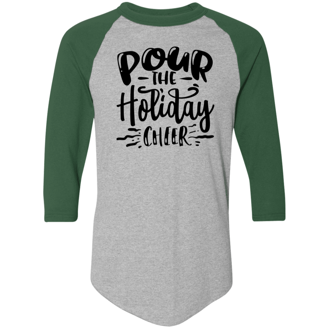 Pour The Holiday Cheer 4420 Colorblock Raglan Jersey