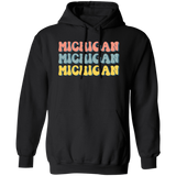 Michigan Retro G185 Gildan Pullover Hoodie