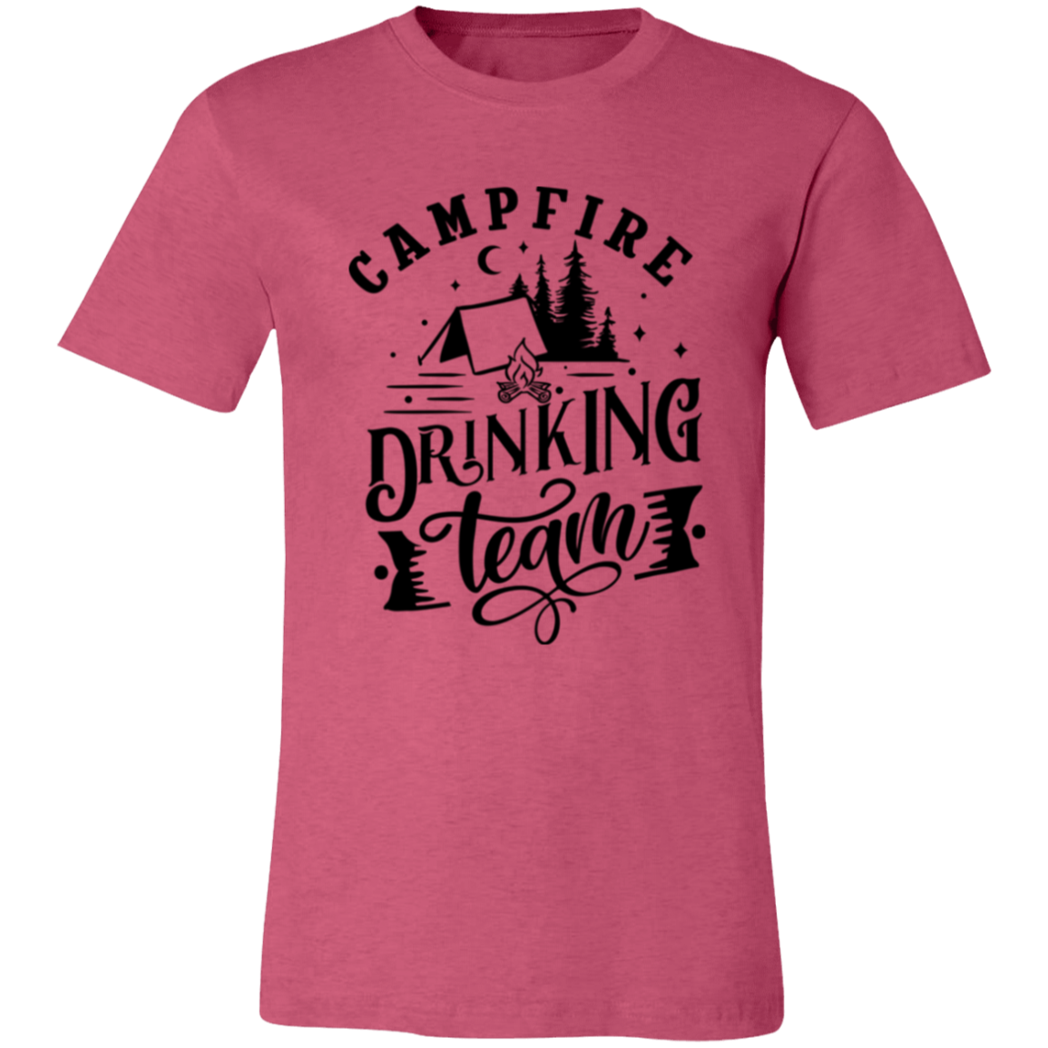 Campfire Drinking Team 1 B 3001C Unisex Jersey Short-Sleeve T-Shirt