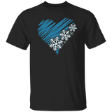 Heart & Snowflakes 2 G500 5.3 oz. T-Shirt