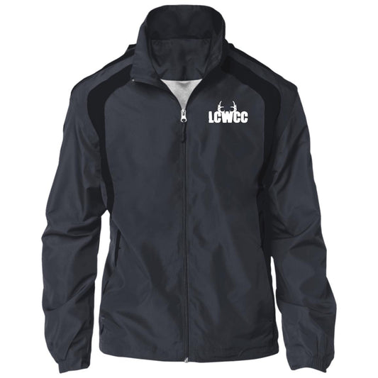 LCWCC Rack Logo - White JST60 Jersey-Lined Raglan Jacket