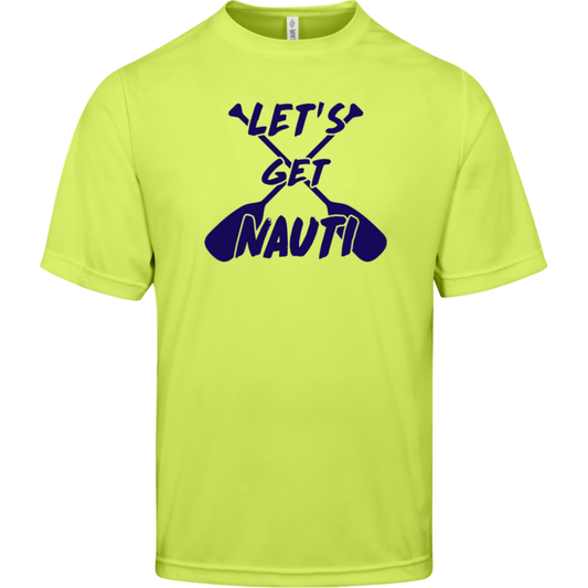 ***2 SIDED***  HRCL FL - Navy Lets Get Nauti - - 2 Sided - UV 40+ Protection TT11 Team 365 Mens Zone Tee