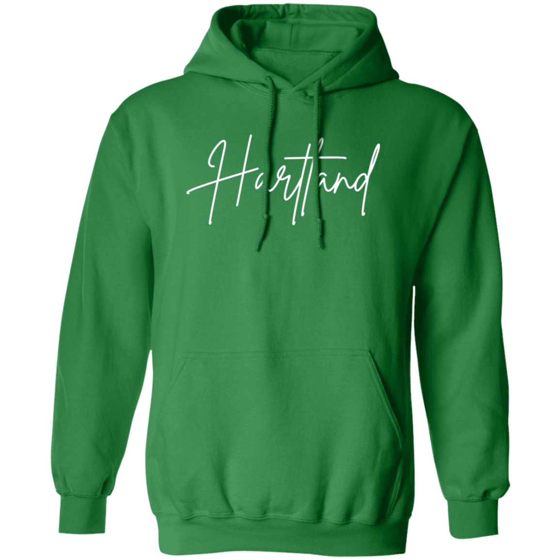 Hartland Skinny 1 White G185 Gildan Pullover Hoodie